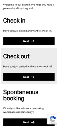 Mobiler Check-in mit QR-Code