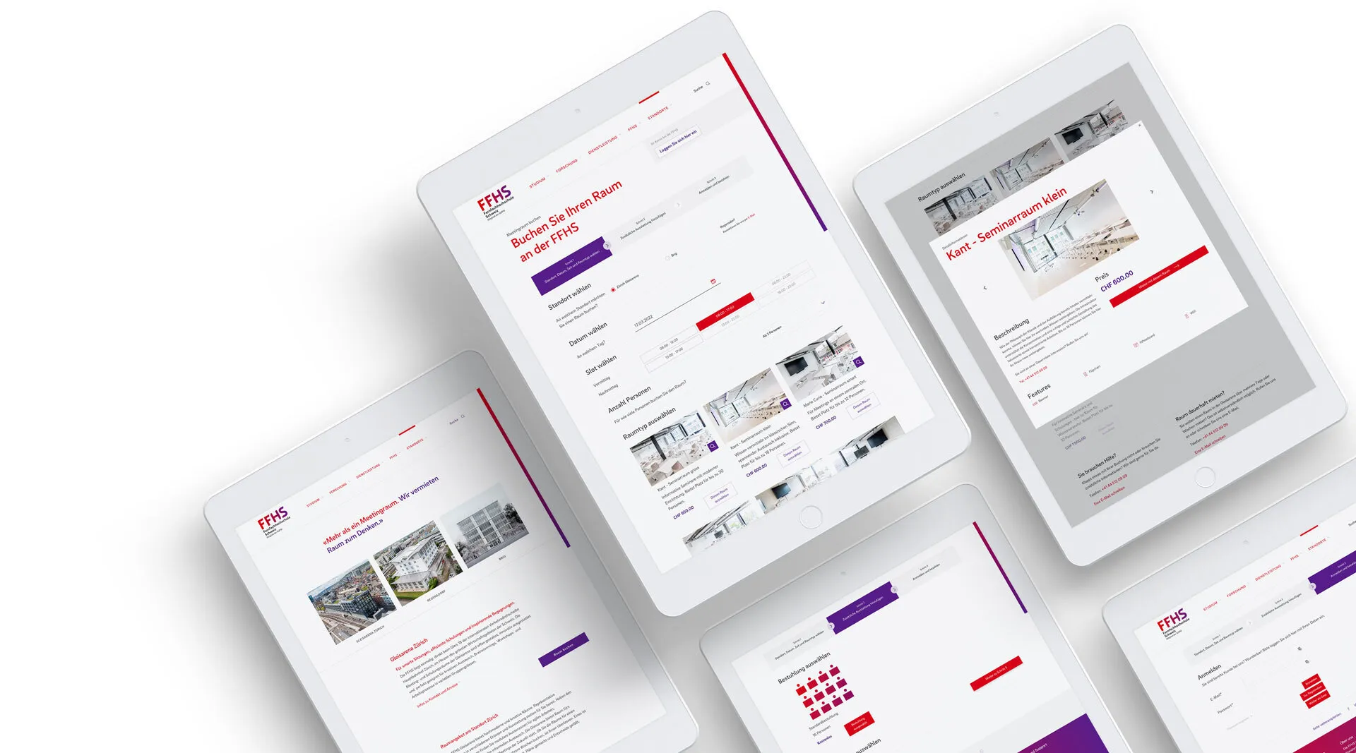 FFHS Gleisarena Campus Zürich — Raumbuchung auf dem iPad