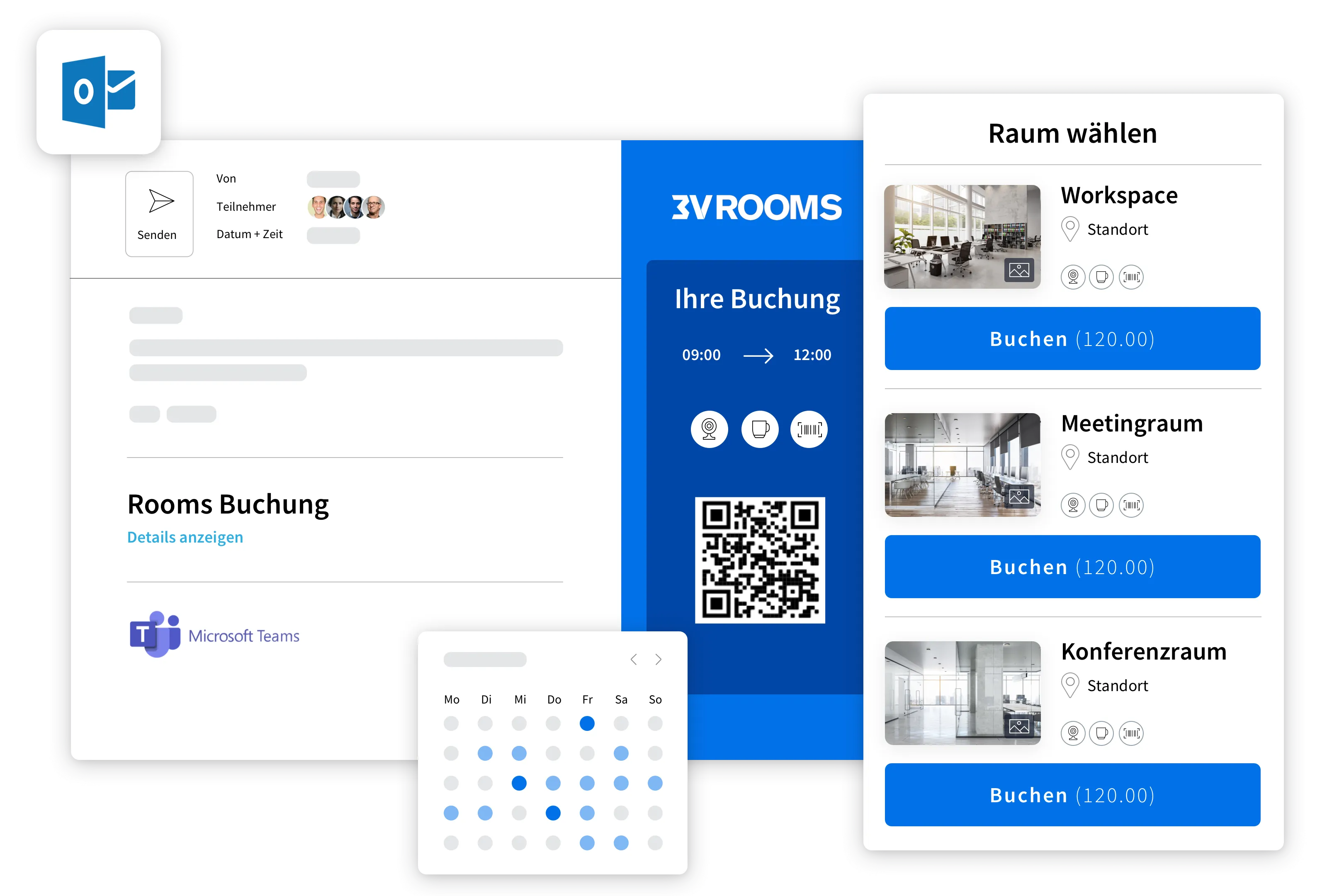 3V ROOMS Outlook Add-in