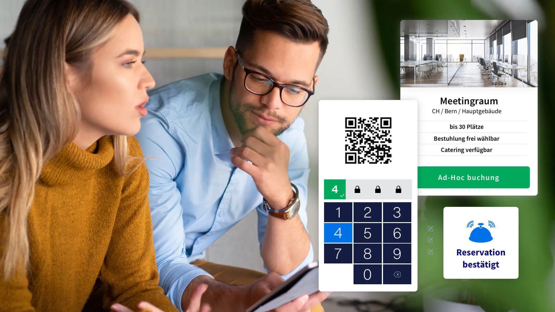 3V ROOMS Hospitality: Gast checkt per QR-Code am Terminal ein