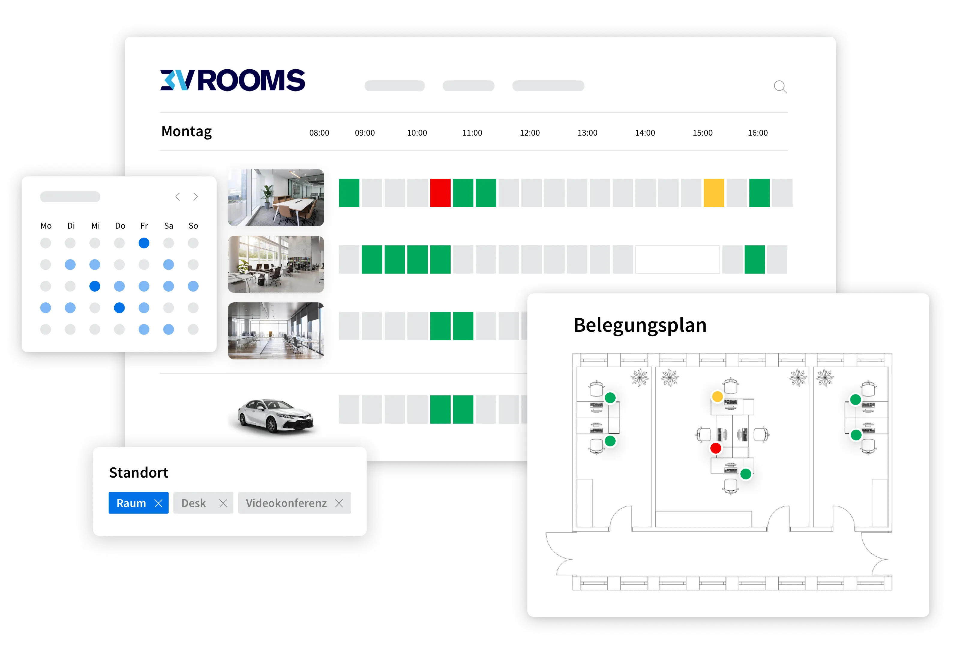 3V ROOMS Web-Plattform